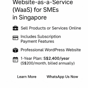 Website-as-a-Service (WaaS) for SMEs (Singapore)